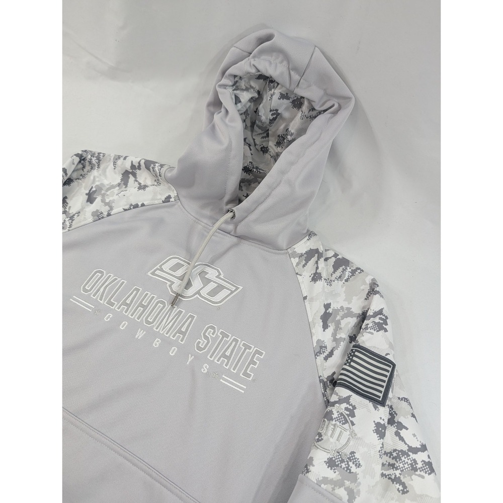 OU Colosseum Camo Oklahoma State OHT‎ Military Appreciation Small Hoodie Jacket